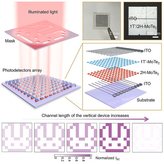 Van der Waals-integrated crossbar arrays with adjustable atomic-scale channels for ultralow-power imaging